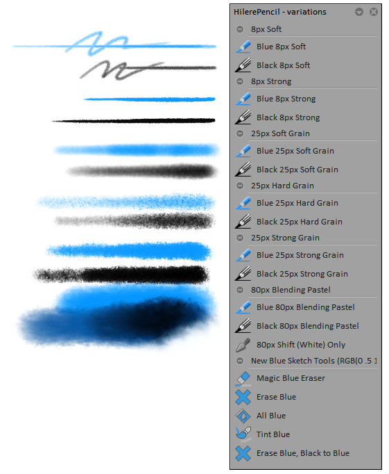 Hilere Pencil - Variations.png