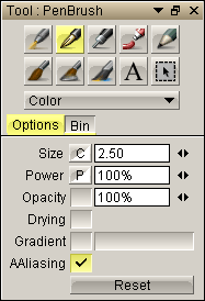 These were my brush settings