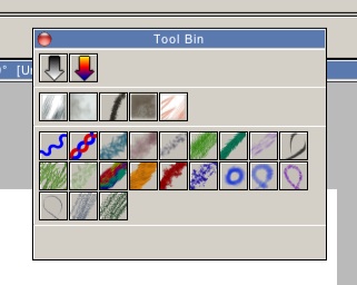 this is screen capture of the Tool Bin I am referring to. When I select one of the brushes then TVPaint crashes immediately.  I would like to replace this  tool bin with a new one .
